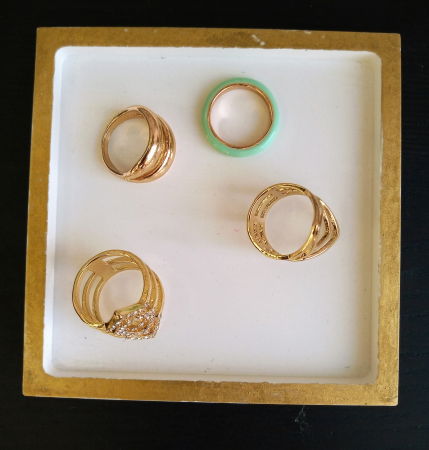 Set  Chic alb/auriu [15]