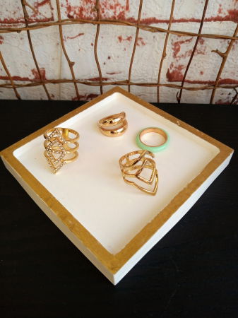 Set  Chic alb/auriu [3]