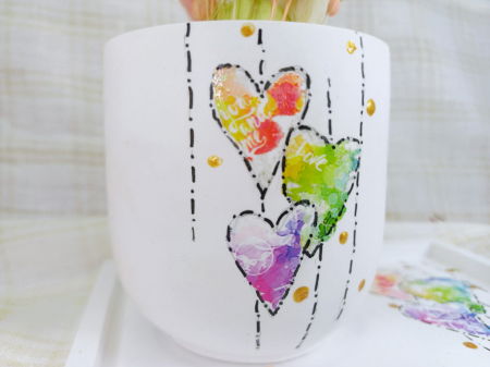 Set decorativ  "inimioare colorate" [4]