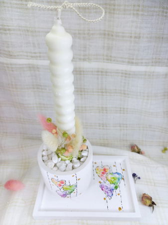 Set decorativ  "inimioare colorate" [2]