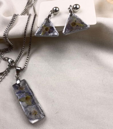 Set lantisor si cercei 'miozotis' [2]