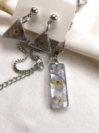 Set lantisor si cercei 'miozotis' [3]