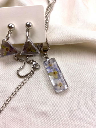 Set lantisor si cercei 'miozotis' [1]