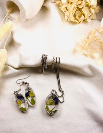 Set lantisor si cercei  'panselute' [2]