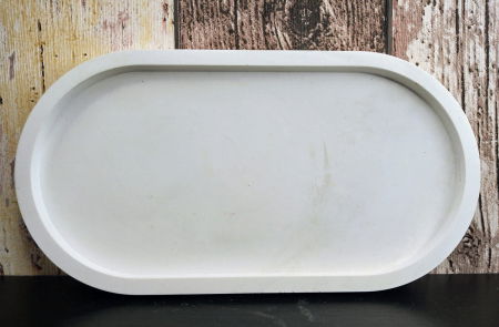 Ceramica handmade - Suport oval mare din ceramica handmade