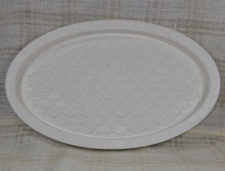 Ceramica handmade waterproof - Suport oval mare din ceramica