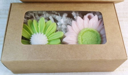 Wax melts - Tablete parfumate  -cutie cu doua flori divers colorate. [3]