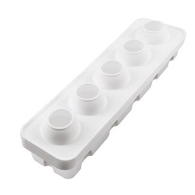 Aluna/Nuca Cocos 3D, Ø5.9xH6.2 cm - Forma Silicon Monoportii, 5 cavitati [5]