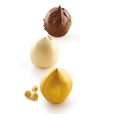 Aluna/Nuca Cocos 3D, Ø5.9xH6.2 cm - Forma Silicon Monoportii, 5 cavitati [4]