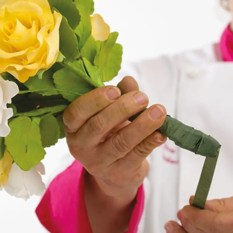 Banda de Hartie Verde Frunza pentru Flori din Pasta de Zahar [2]