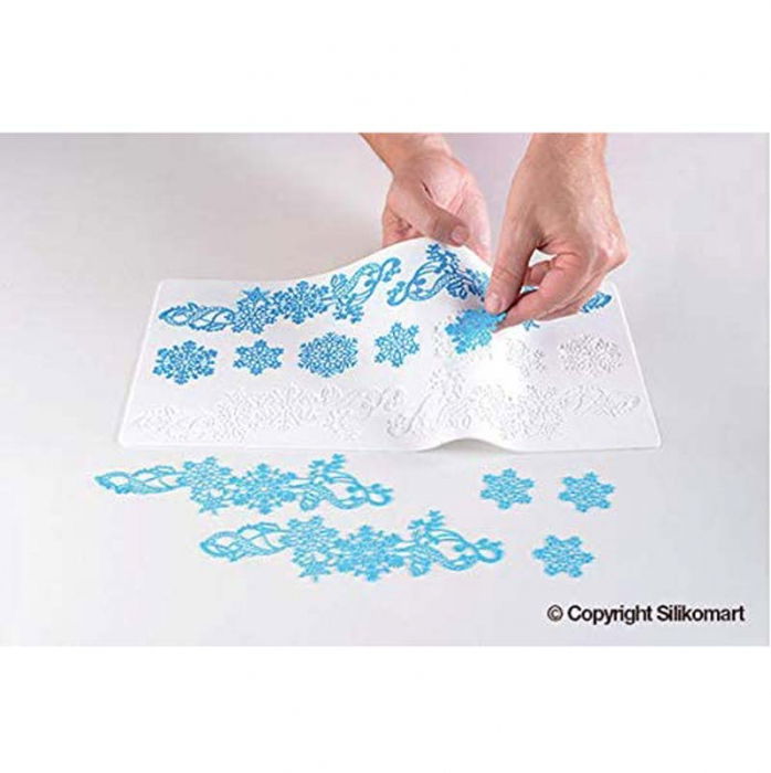 Banda Silicon Dantela Fulgi Zapada 40 x 20 x H 0.18 cm [2]