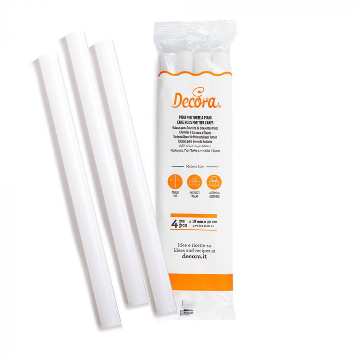 Bastonase Plastic Tort Etajat, Ø 1.8 x L 30 cm, Set 4 Bucati [1]