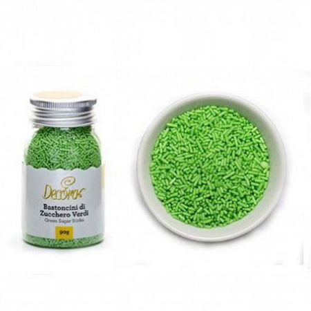 Bastonase Zahar Verde pentru decor cupcakes, biscuiti, inghetata sau alte deserturi [3]