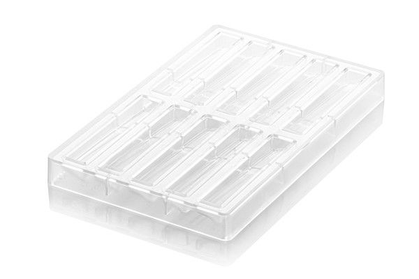 Batoane Ciocolata 12 x 2 x H 1.5 cm - Matrita Policarbonat Wave, 10 cavitati (CH003) [2]