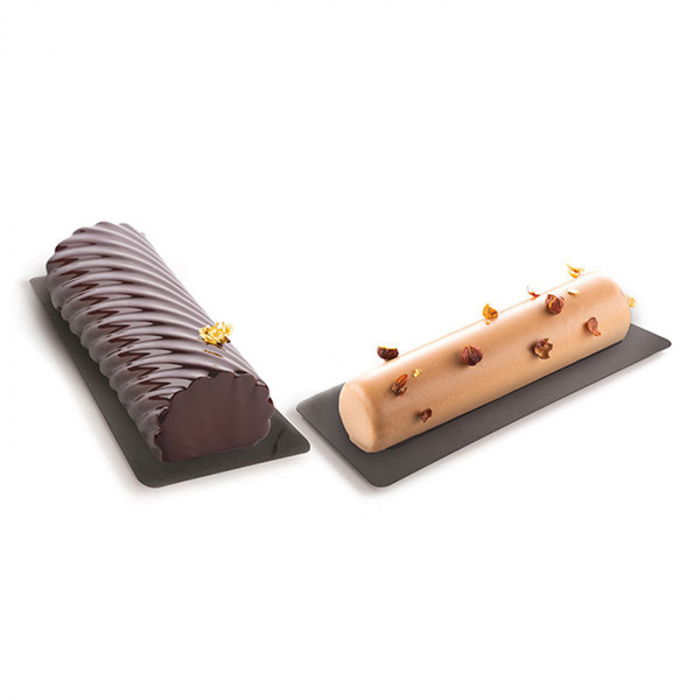 Baza Plastic Prezentare Torturi, Model Dreptunghi Negru, 26 x 8 x H 0.7 cm, Set 10 Buc [3]