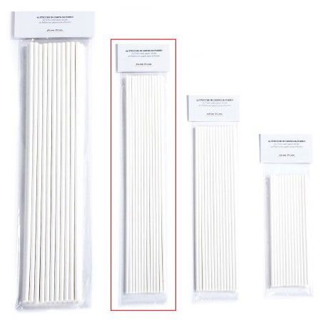 Betisoare LolliPops / CakePops, Hartie Termorezistenta, Ø 0.4 x L 30.4 cm, Set 25 Buc [1]