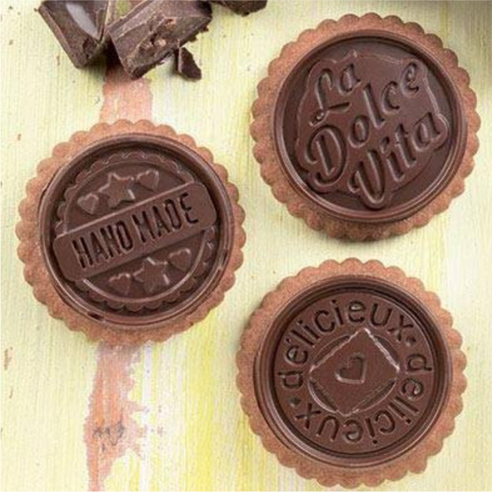 Biscuiti - Decupator Rotund Festonat Ø5.7xH 0.5 cm, Forma Silicon Dolce Vita, 6 cavit. (CKC05) [3]