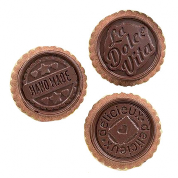 Biscuiti - Decupator Rotund Festonat Ø5.7xH 0.5 cm, Forma Silicon Dolce Vita, 6 cavit. (CKC05) [4]