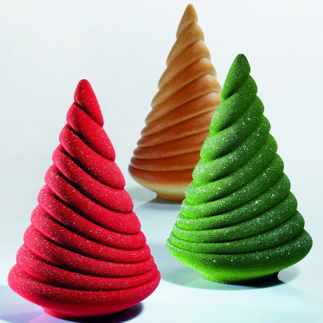 Brad Craciun Soft 3D, Ø12.5xh19.5 cm - Kit Matrite Plastic 2 Subiecte [1]