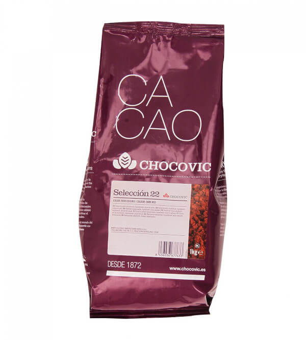 Cacao pudra Alcalinizata Seleccion 22, 20-22% grasime, Punga 1kg, Chocovic [3]