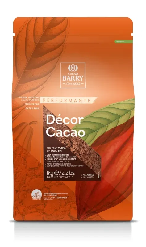 Cacao pentru decor, alcalinizata, 20-22%, Decor Cacao, 1 kg, Cacao Barry [1]