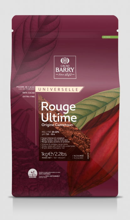Cacao pudra alcalinizata 22-24%, Rouge Ultimate, 5 kg, Cacao Barry [1]