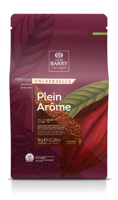 Cacao pudra alcalinizata 22-24%, Pleine Arome, 1 kg, Cacao Barry [1]