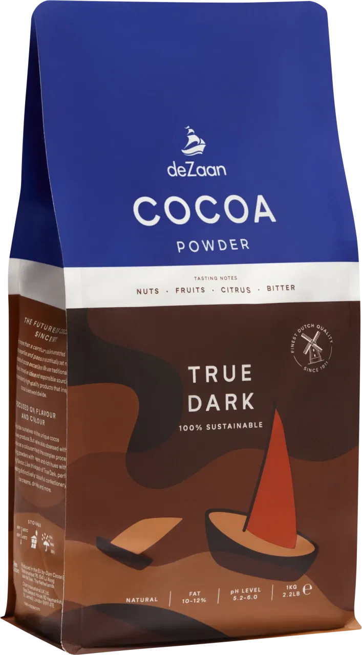 Cacao Pudra Naturala 10-12% True Dark, 1 Kg, deZaan [1]