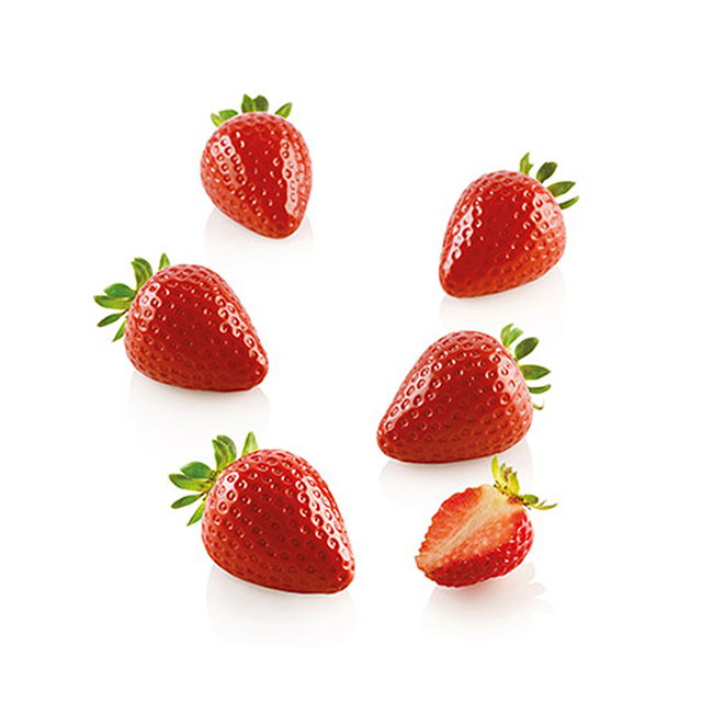 Capsuna Mignon 3D, 4.8x3.7xH3.3 cm - Forma Silicon Monoportii, 15 cavitati [2]