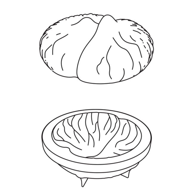 Castana 3D, Ø18xH7.1 cm - Forma Silicon Tort 3D golet [2]