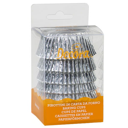 Chese L Hartie Argintiu, Ø 5 x H 3.2 cm, 60 buc [2]