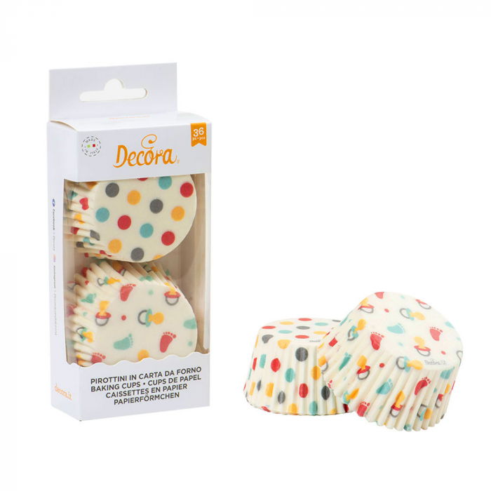 Chese L Hartie Model Bebe Vintage, Ø 5 x H 3.2 cm, 36 buc [2]