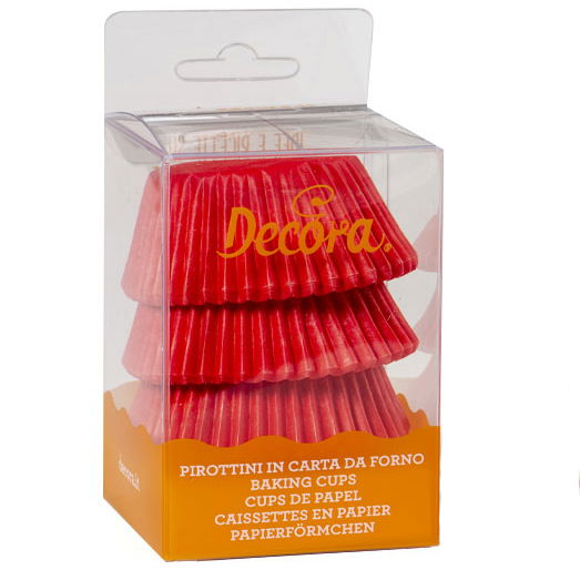 Chese L Hartie Rosu, Ø 5 x H 3.2 cm, 75 buc [2]