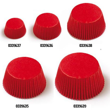 Chese L Hartie Rosu, Ø 5 x H 3.2 cm, 75 buc [4]