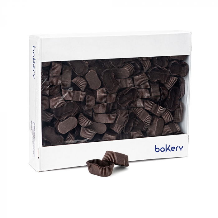 Chese Ovale Hartie Maro, 4.5 x 2.5 x H 2 cm, 3000 buc [2]