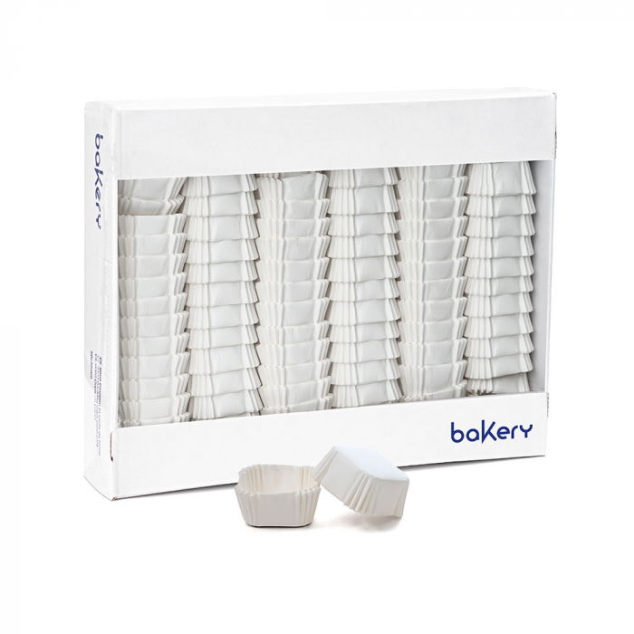 Chese Patrate Hartie Alb, 4.5 x 4.5 x H 2.5 cm, 500 buc [2]