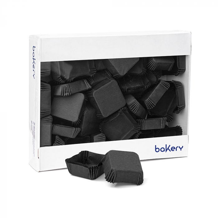 Chese Patrate Hartie Negru, 3.5 x 3.5 x H 1.5 cm, 1500 buc [2]