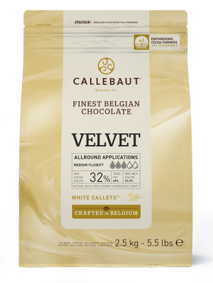 Ciocolata Alba 32% VELVET, 2.5 Kg, Callebaut [1]