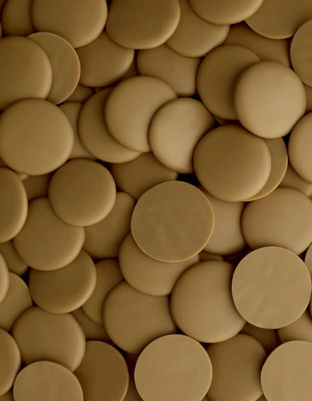 White Chocolate with Caramel 30%, Belcolade Selection Amber, 4 kg, [2]