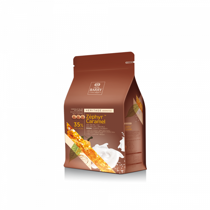 Ciocolata Alba cu Caramel 35% Zephyr Caramel, 2.5 Kg, Cacao Barry [1]