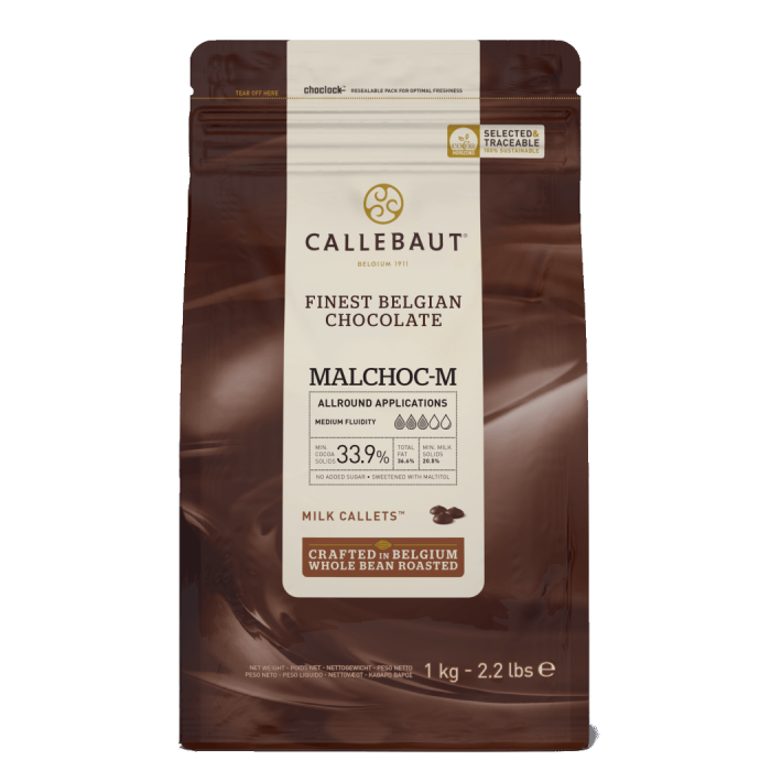 Ciocolata cu Lapte fara zahar 34.1%, 1 Kg, Callebaut [1]