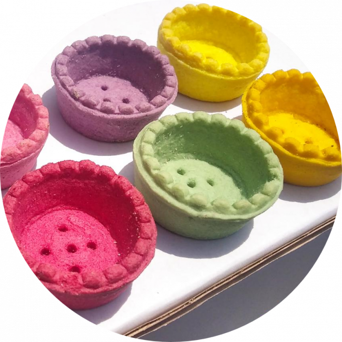 Coji de Tarte rotunde culori diverse, 3 kg, Ø 44mm [2]