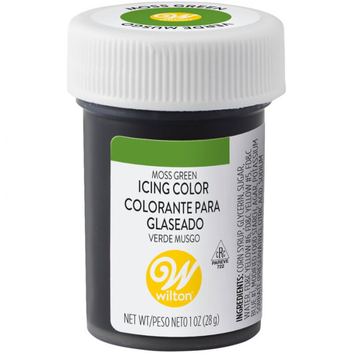 Colorant Alimentar Gel, Verde-Muschi (Moss green) - Wilton, 28 g [1]