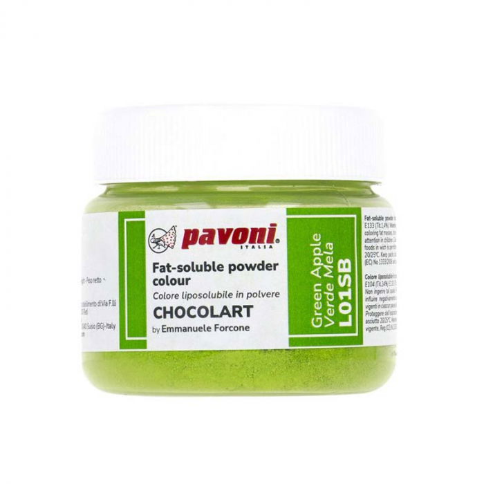 Colorant Alimentar Liposolubil Pudra, CHOCOLART Verde-Mar fara E171, 40 g [1]