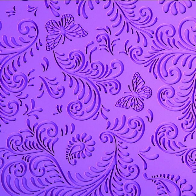 Covoras Silicon 60x40, Decor Flori si Fluturi [1]