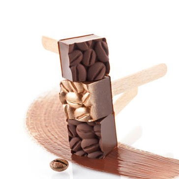 Covoras Silicon Blat Decor Relief Model Cafea, 60x40 cm [2]