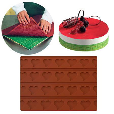 Covoras Silicon Blat Decor Relief Model Inimioare, 60x40 cm [1]