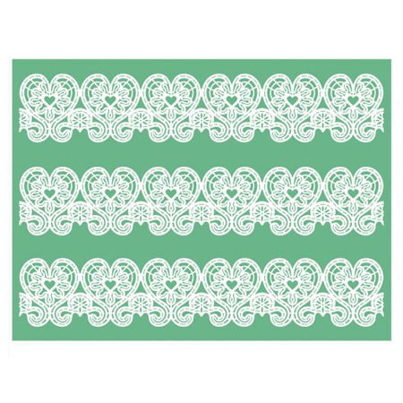 Covoras Silicon Dantela, 3 Benzi 36x7 cm [1]