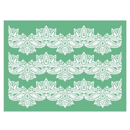 Covoras Silicon Dantela, 3 Benzi 36x9.5 cm [1]