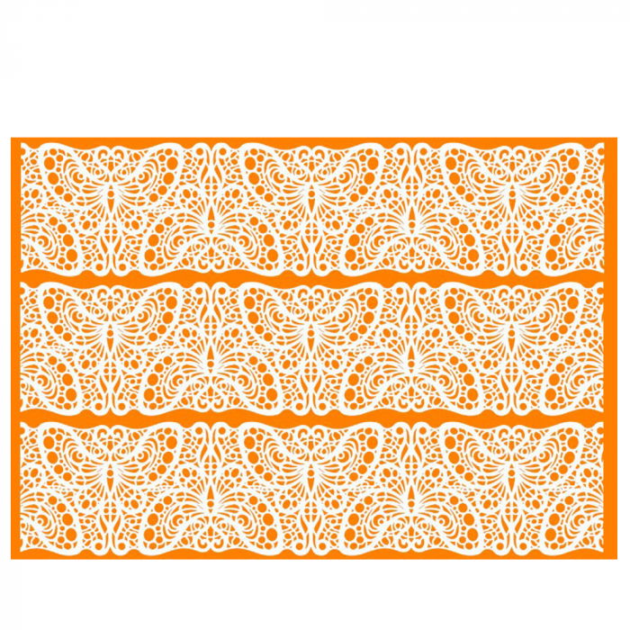 Covoras Silicon Dantela, 3 Benzi 38.8x8.6 cm [1]